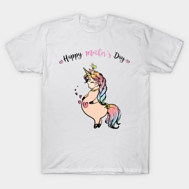 Unicorn Theme Mothers Day Gift Tshirt - Unicorn Mom T-Shirt by ksuformerch